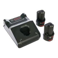 bosch 12v - Bosch akumuliatorių ir kroviklio rinkinys GBA 2x2.0Ah 12V, GAL 12V-40 - 1 nuotrauka