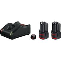 bosch 12v - Bosch akumuliatorių ir kroviklio rinkinys GBA 2x2.0Ah 12V, GAL 12V-40 - 2 nuotrauka