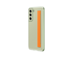 samsung s21 fe deklas - Samsung "Clear Strap Cover Galaxy S21 FE (EF-XG990CME)" Olive Green - 8 nuotrauka