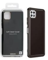 samsung a22 deklas - Samsung "Soft Clear Cover Galaxy A22 5G (EF-QA226TBE)" Black - 1 nuotrauka