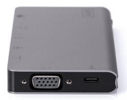 usb c ilgintuvas - ASSMANN USB Type-C Multiport Travel Dock - 4 nuotrauka