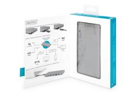 usb c ilgintuvas - ASSMANN USB Type-C Multiport Travel Dock - 10 nuotrauka