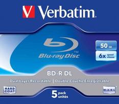 verbatim bd r - BluRay BD-R Dual Layer Verbatim [ jewel case 5 | 50GB | 6x | Scratchguard Plus ] - 2 nuotrauka