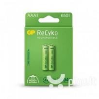ikraunami aaa elementai - GP GPRHCH63E000, AAA, 650 mAh, 2 vnt. - 1 nuotrauka