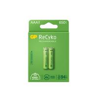 ikraunami aaa elementai - GP GPRHCH63E000, AAA, 650 mAh, 2 vnt. - 2 nuotrauka