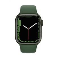 apple watch ismanieji laikrodziai - Apple Watch Series 7 GPS, 41mm Green Aluminium Case with Clover Sport Band (Žalias) - 3 nuotrauka