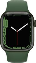 apple watch ismanieji laikrodziai - Apple Watch Series 7 GPS, 41mm Green Aluminium Case with Clover Sport Band (Žalias) - 4 nuotrauka