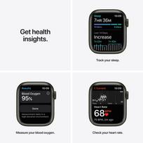 apple watch ismanieji laikrodziai - Apple Watch Series 7 GPS, 41mm Green Aluminium Case with Clover Sport Band (Žalias) - 7 nuotrauka