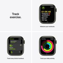apple watch ismanieji laikrodziai - Apple Watch Series 7 GPS, 41mm Green Aluminium Case with Clover Sport Band (Žalias) - 8 nuotrauka