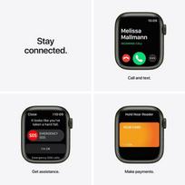 apple watch ismanieji laikrodziai - Apple Watch Series 7 GPS, 41mm Green Aluminium Case with Clover Sport Band (Žalias) - 9 nuotrauka