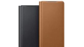 galaxy fold 3 - Dėklas Samsung Leather Flip Cover For Galaxy Z Fold 3, juoda - 5 nuotrauka