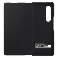 galaxy fold 3 - Dėklas Samsung Leather Flip Cover For Galaxy Z Fold 3, juoda - 12 nuotrauka