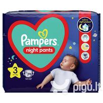 wahoo bolt v2 - Pampers Night, 3 dydis, 6 - 11 kg, 29 vnt. - 2 nuotrauka