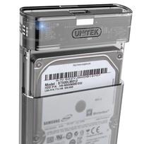 hdd 2 5 korpusas - Korpusas Unitek DiskGuard Limpid R S1103A USB 3.1 2.5'' Enclosure Transparent - 2 nuotrauka