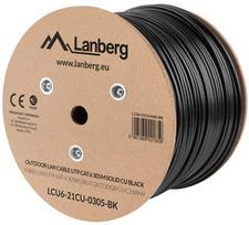 lanberg utp cat6 305 m - Laidas Lanberg, juoda, 305 m - 1 nuotrauka