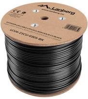 lanberg utp cat6 305 m - Laidas Lanberg, juoda, 305 m - 2 nuotrauka
