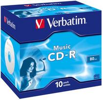 cd r verbatim - Verbatim Audio CD-R 4X 700MB Music Life Plus Jewel Case - 2 nuotrauka