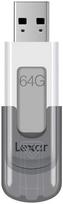 usb drives 64gb - Lexar Flash drive JumpDrive V100 64 GB, USB 3.0, Grey - 1 nuotrauka