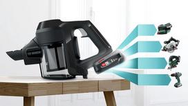 sluota siurblys 3 in 1 - Bosch BBS611BSC Serie 6  (Juodas) - 2 nuotrauka