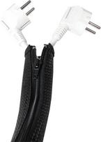 kabeliu detuve - LogiLink Cable Sleeve w/ Zipper 35mm 2m Black - 4 nuotrauka