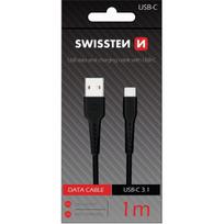 Swissten "Basic Quick Charge 3.1 USB-C 1M" Black