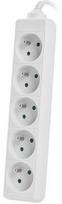 ilgintuvas 1,5m - Lanberg Power Strip 1.5m White PS0-05E-0150-W - 2 nuotrauka