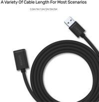 usb y cable - Unitek USB 2.0 Male To USB Female 5m Black - 4 nuotrauka
