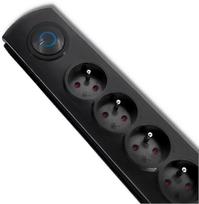 surge protector - Qoltec Surge Protector Power Strip 3m Black - 3 nuotrauka