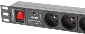 lanberg pdu - Lanberg Power Distribution Unit 19" 1U 10A 7 Sockets 2m Black - 3 nuotrauka