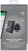 telefono ventiliatorius - Telefono laikiklis Celly Ghost Super Plus Magnetic Car Holder Black - 5 nuotrauka