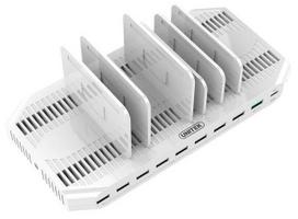 Unitek Y-2190 8-Port Charging Station 160W White