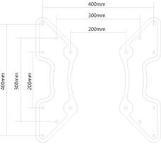 vesa 400x400 - NewStar VESA Adapter Plate FPMA-VESA440 - 2 nuotrauka