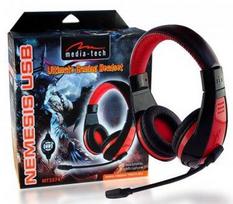 gaming headset microphone - Media-Tech Nemesis MT3574 Red (Raudonos) - 4 nuotrauka