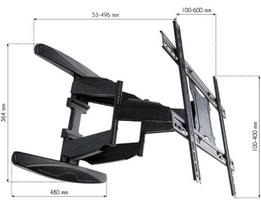 ultra slim tv mount - Techly Wall Mount for TV 40-80'' Black - 3 nuotrauka
