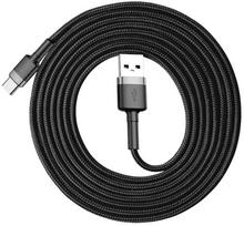 baseus usb type c laidas 2m - Baseus Cafule USB To USB Type-C Cable 2m Black/Grey - 7 nuotrauka
