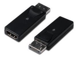hdmi to displayport kabelis - Assmann Displayport 1.1a Adapter DP/HDMI A Black - 1 nuotrauka