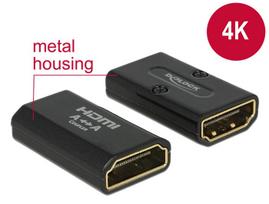 ethernet female to female - Delock Adapter HDMI to HDMI High Speed HDMI with Ethernet - 2 nuotrauka