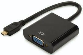 hdmi to vga - Digitus Adapter HDMI-micro to VGA Black - 1 nuotrauka