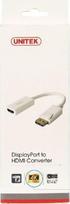 hdmi to displayport kabelis - Unitek Adapter DisplayPort to HDMI White - 3 nuotrauka