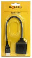 hdmi audio adapter - Delock Adapter HDMI / HDMI x2 Black - 2 nuotrauka