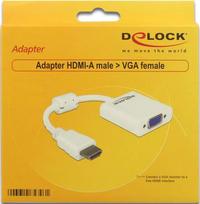 hdmi to vga - Delock Adapter HDMI to VGA White - 2 nuotrauka