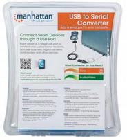 usb adapteris rs232 - Manhattan Adapter USB to Serial Converter 0.45m - 8 nuotrauka
