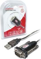usb y cable - Unitek Adapter USB to DB9 Black 1.4m - 2 nuotrauka