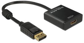 displayport to hdmi 2.1 adapter - Delock Adapter Displayport 1.2 to HDMI Black - 1 nuotrauka
