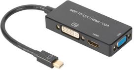 displayport 1.4 kabelis - Assmann Adapter HDMI / VGA / DVI / DisplayPort - 1 nuotrauka