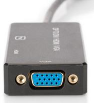 displayport 1.4 kabelis - Assmann Adapter HDMI / VGA / DVI / DisplayPort - 3 nuotrauka