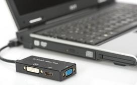 displayport 1.4 kabelis - Assmann Adapter HDMI / VGA / DVI / DisplayPort - 4 nuotrauka