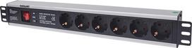 ilgintuva su rite - Intellinet Power Strip Rack 19'' 1.5U 250V/16A 6xSchuko 3m - 2 nuotrauka