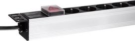 ilgintuva su rite - Netrack 125-19-02 PDU 19'' 230V/16A ALU Black - 4 nuotrauka