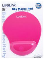 mouse pad gel - LogiLink Mousepad w/Gel Wrist Rest Pink - 3 nuotrauka